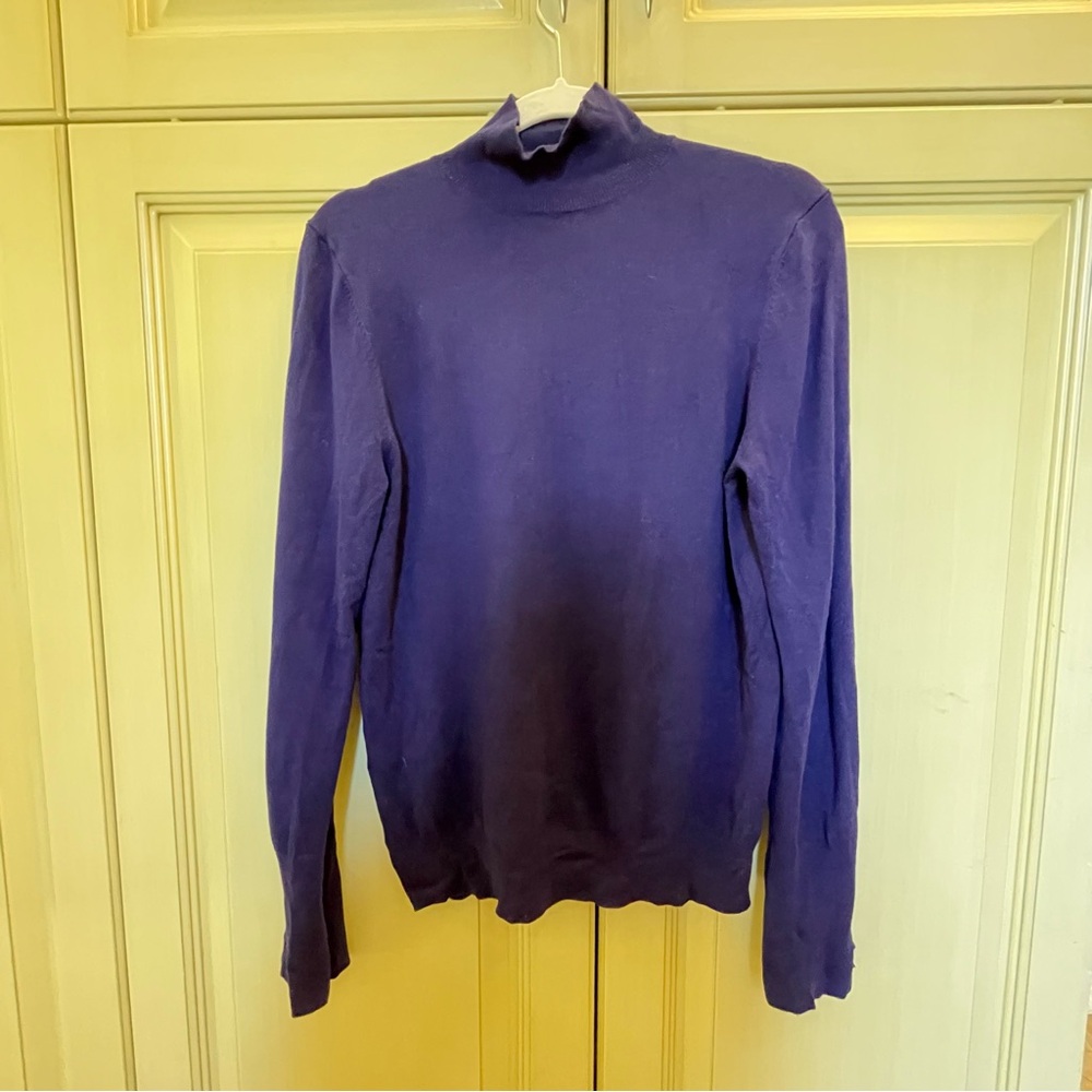 Purple Turtleneck Sweater